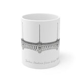 NY Yankee Stadium Frieze - white backgound (1920s) mug 11oz