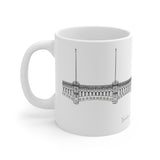 NY Yankee Stadium Frieze - white backgound (1920s) mug 11oz