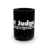 Aaron Judge JUST JUDGE IT black mug