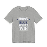 Bronx Blue White Win T-Shirt — Yankee fan tee