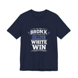 Bronx Blue White Win T-Shirt — Yankee fan tee