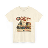 Vintage Texas Longhorn Ice Cream Truck Tee - Austin Retro Graphic T-Shirt