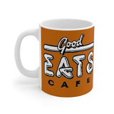 Good Eats Cafe, Barton Springs Road, Austin Tx. retro mug (1980s)