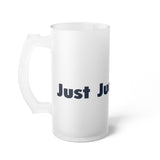 Just Judge It (2022) frosted glass beer mug