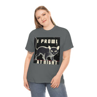 I Prowl At Night tee for cat lovers