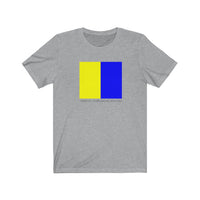 I Wish To Communicate With You - signal flag message: unisex tee (1850s)