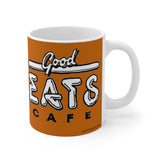 Good Eats Cafe, Barton Springs Road, Austin Tx. retro mug (1980s)