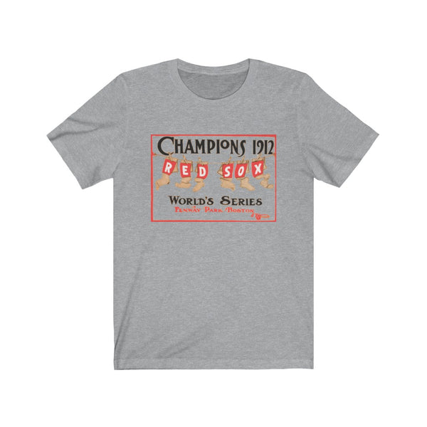 Boston Red Sox 1912 World Series Champions Tee Athletic Heather / M