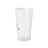 Just Judge It.  (2022) frosted pint glass, 16oz