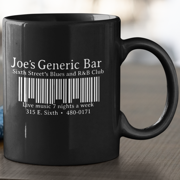 Joe's Generic Bar - Austin, Tx. Blues bar mug