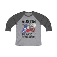 Austin Black Senators Baseball - Austin, Texas (1920s-40s) 3/4 tee
