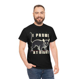 I Prowl At Night tee for cat lovers