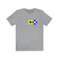 I Request to Be Escorted - Signal flag language tee (1850s)