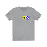 I Request to Be Escorted - Signal flag language tee (1850s)