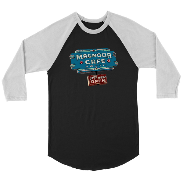 Magnolia Cafe Sign- Austin Tx. baseball shirt